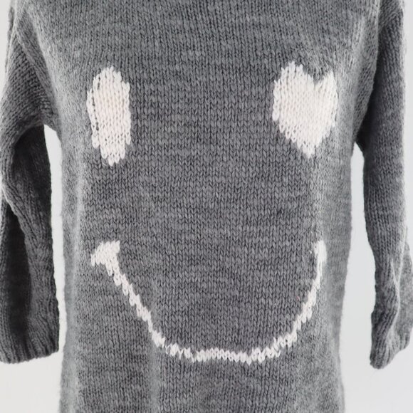 Aeropostale Wool Sweater Womens S Gray Soft Girl Y2K Casual Chic Lounging School - Picture 6 of 9